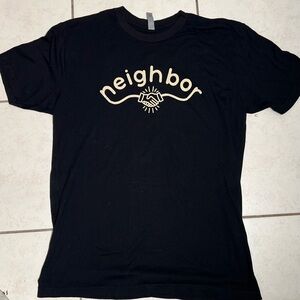 Neighbor Rock  Band Men's Short Sleeve T Shirt Black Size L